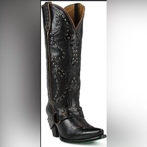 Lane Stud Rocker Western Boots 9.5
